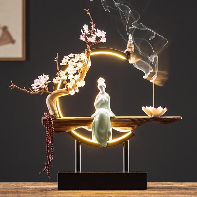 BowLift | Handmade Fairy Lady Waterfall Backflow Incense Burner