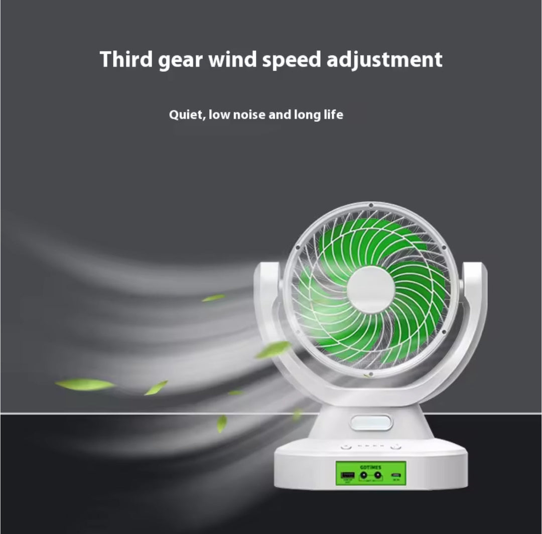 Solar Fan With Multifunction Light | Bowlift