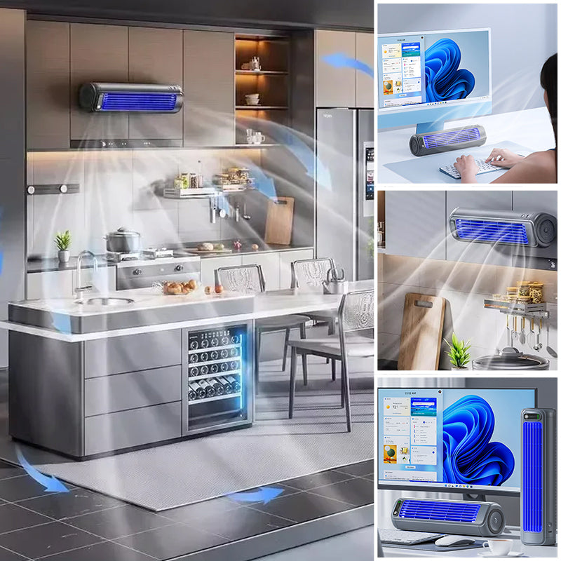BowLift | Portable Air Conditioner | Wall-Mountable, Fast Cooling & Long-Lasting Battery for Home and Office Use