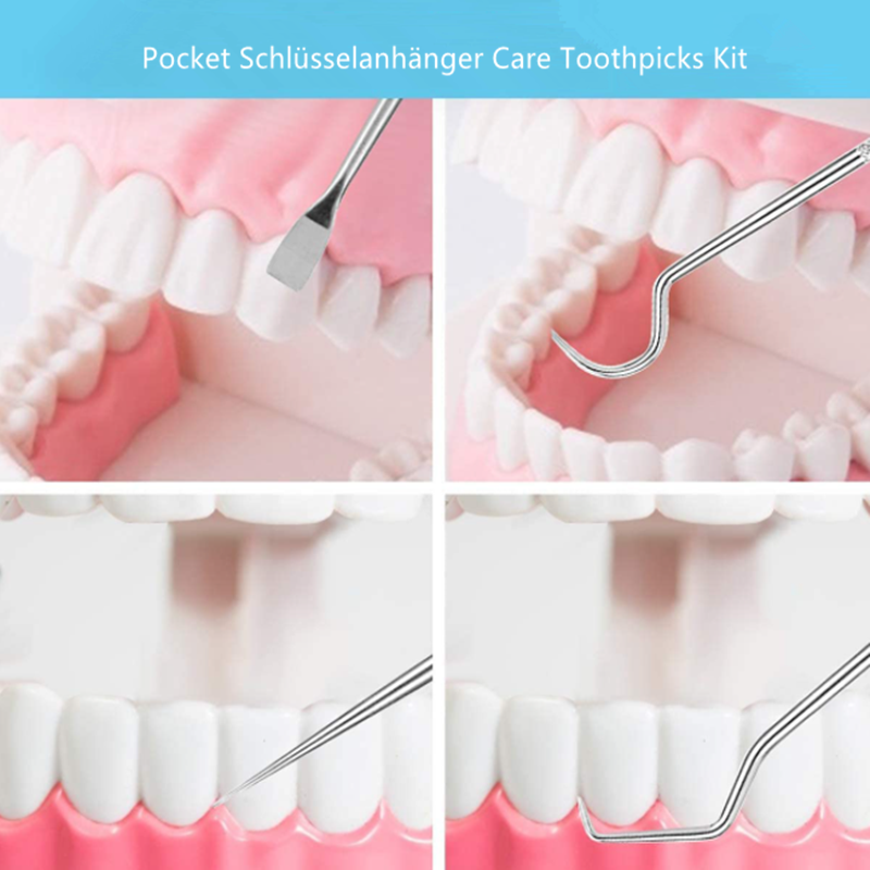 BowLift | Toothpick set made of stainless steel (7 pcs)