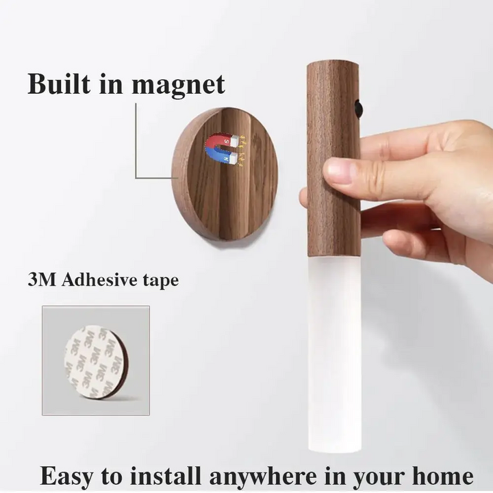 BowLift | Wall Light LED Motion Sensor Wooden Lamp