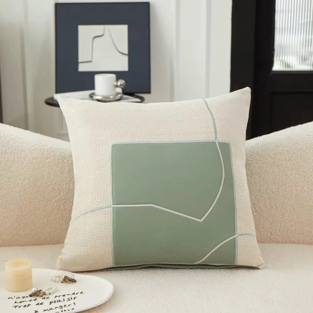 BowLift | Cushion with Geometric Embroidery