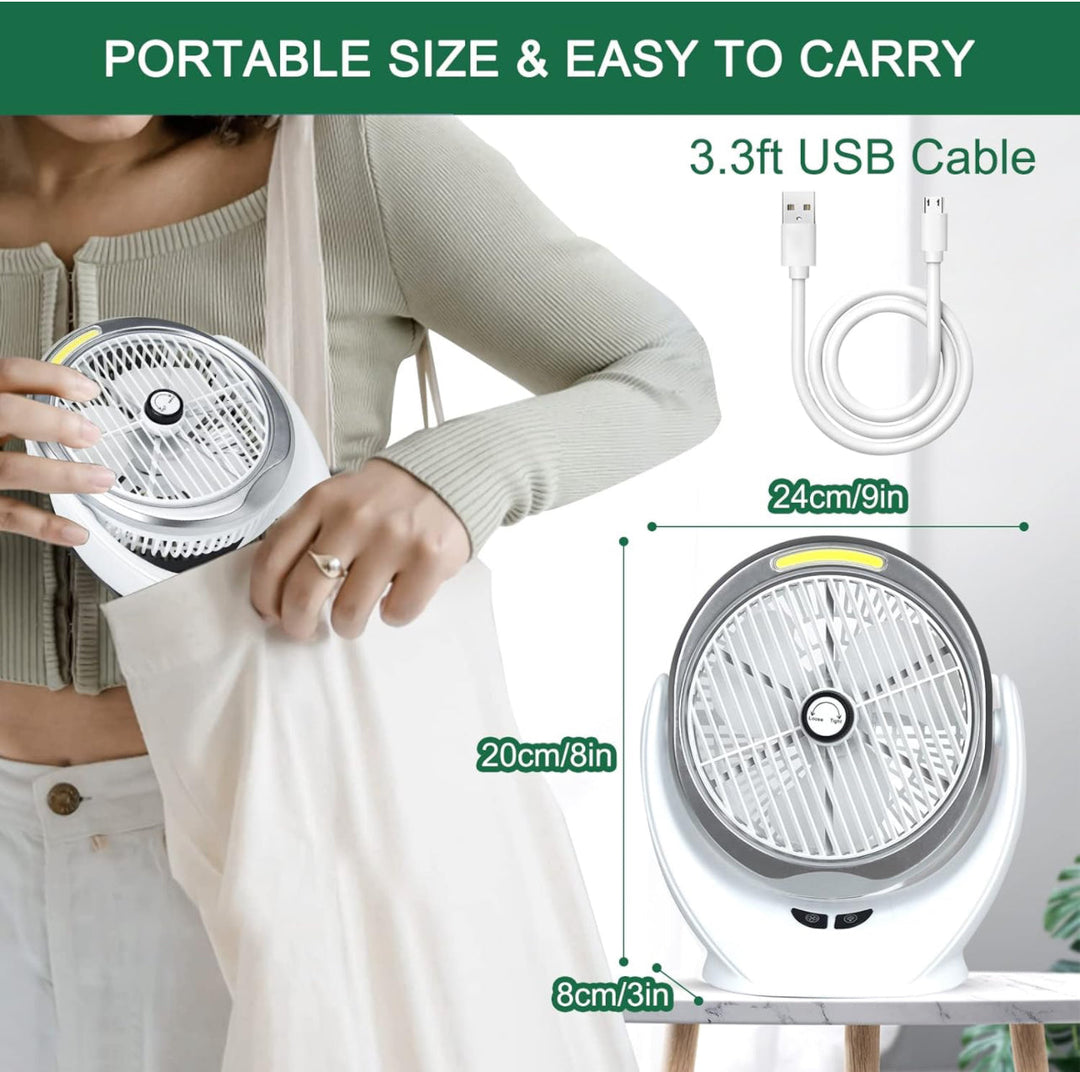 Portable Cooling  USB Desk Fan with Strong Airflow | Bowlift