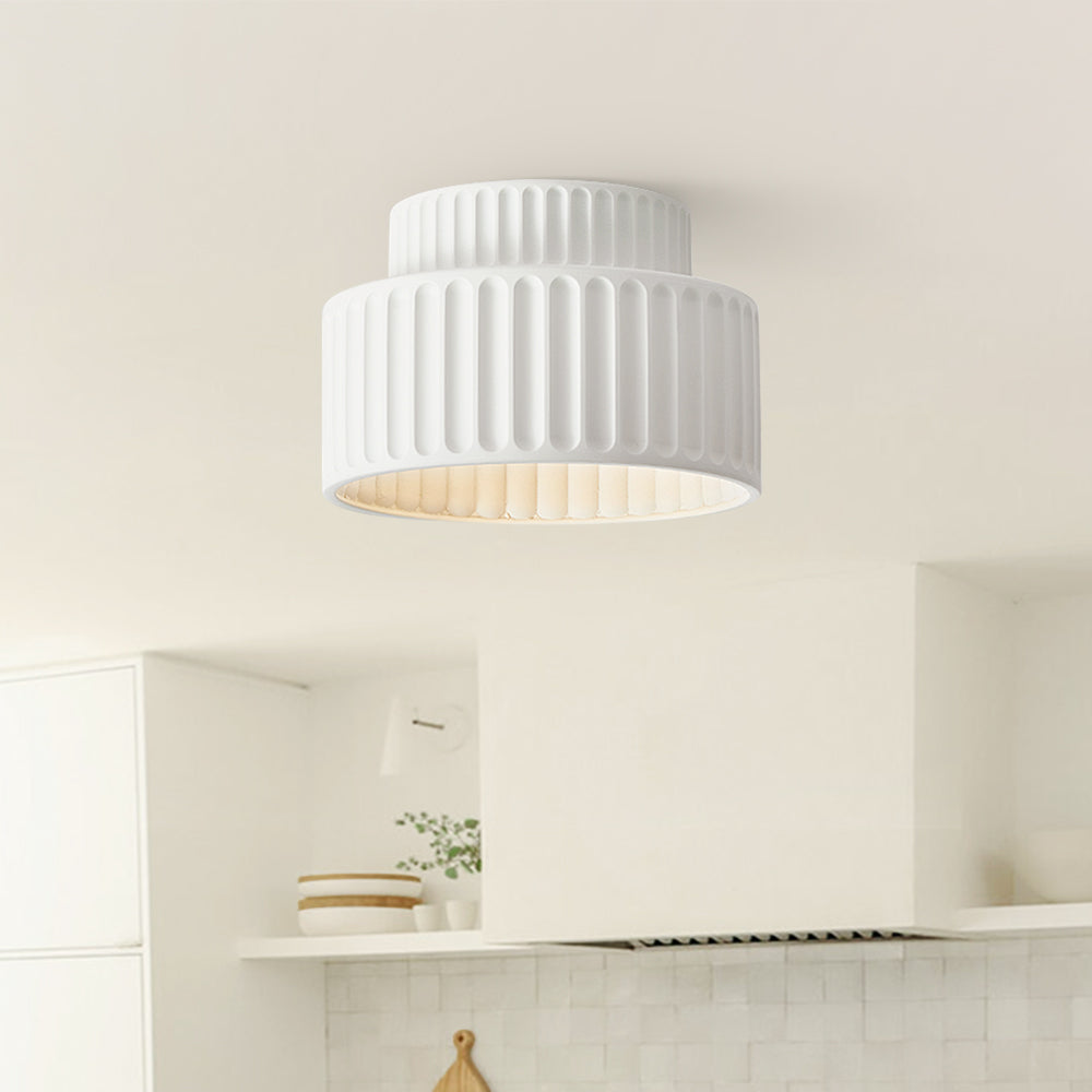 BowLift | Nordic Ceiling Lamp made of Ceramic in Cream Color