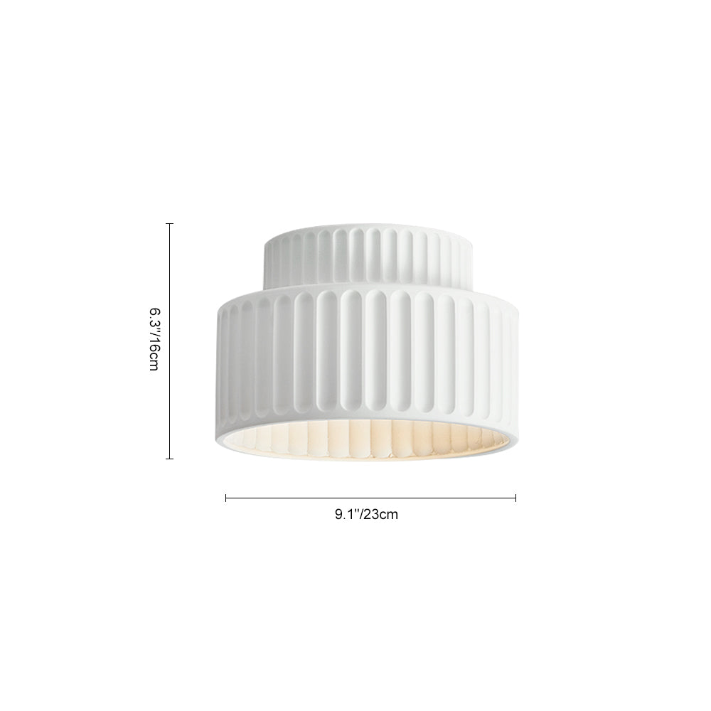 BowLift | Nordic Ceiling Lamp made of Ceramic in Cream Color