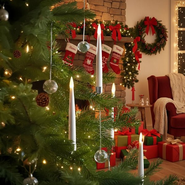 BowLift | LED candle set without flame for Christmas trees & festive decorations
