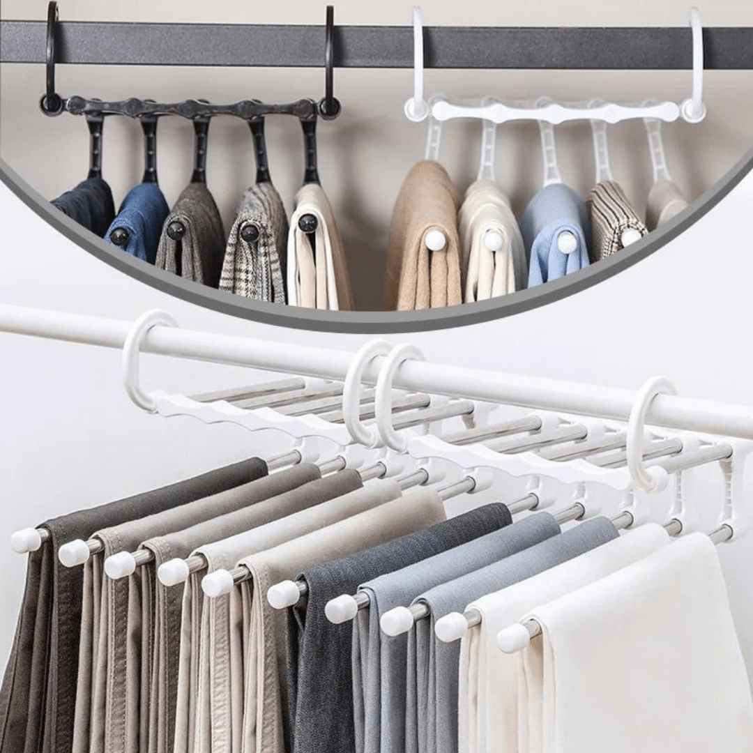 BowLift | Space-saving 5-in-1 Foldable Clothes Hanger Set