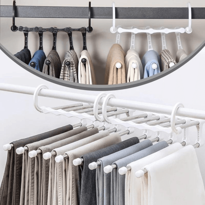 BowLift | Space-saving 5-in-1 Foldable Clothes Hanger Set