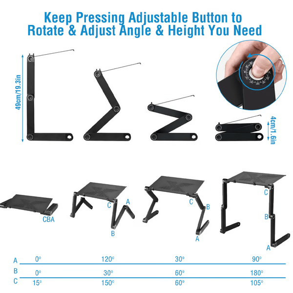 BowLift | Laptop stand – Ergonomic & height-adjustable for healthy posture while working