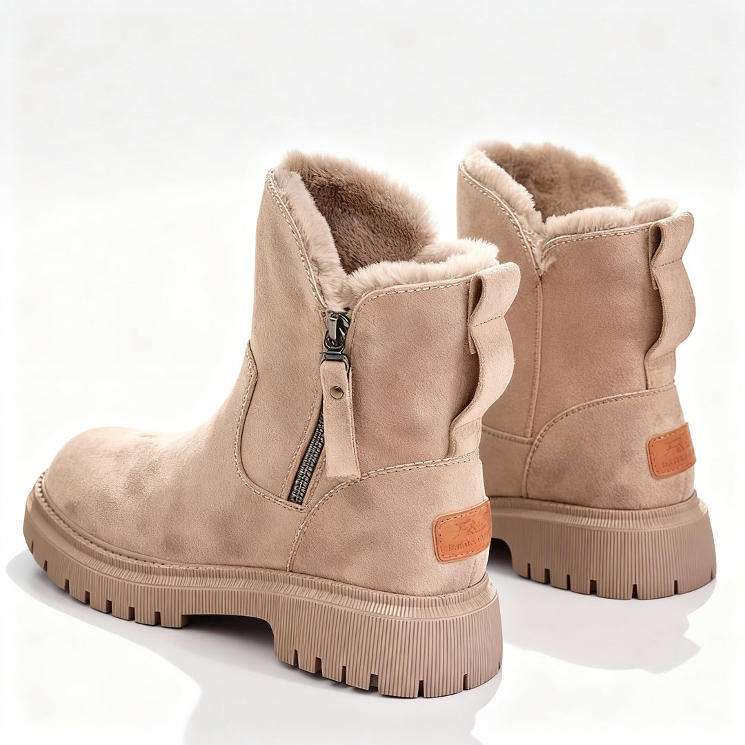 BowLift | Warm Ladies Winter Boots – Mid-Calf Boots with Fur Lining and Non-Slip Sole