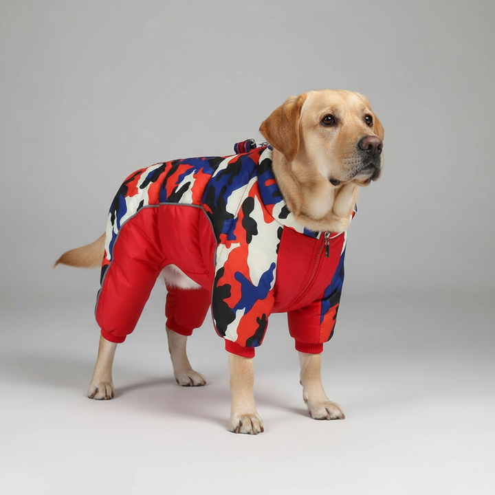 BowLift | Warm & waterproof winter jacket for dogs with reflective stripes