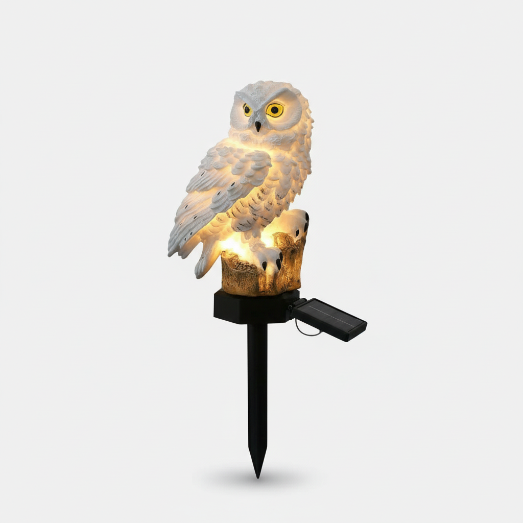 BowLift | OwlGlow Solar-Powered Garden Lamp