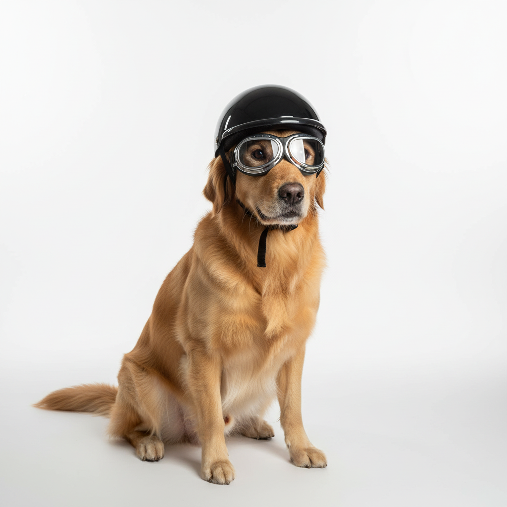 BowLift | Motorcycle Helmet and Goggles for Dogs – Trendy and Safe