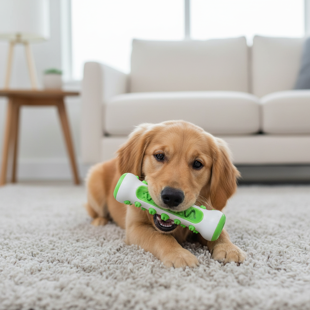 BowLift | ZenDog Calming Dog Toy | Lavender & Chamomile Infused | Non-Toxic High-Durability Polymer | Anxiety-Reduction Sensory Hardware | Pliable Tactile Surface
