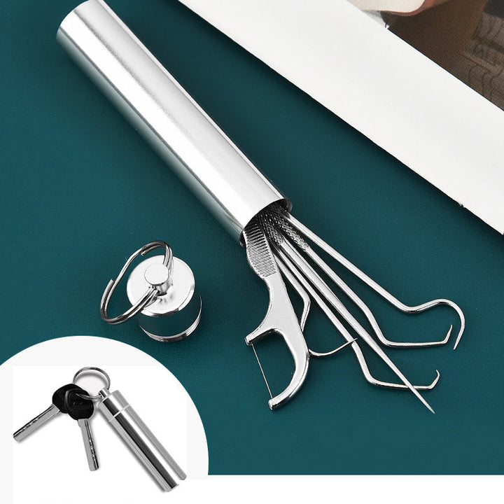 Toothpick set made of stainless steel (7 pieces) | Bowlift