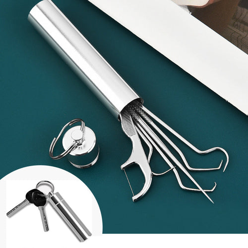 Toothpick set made of stainless steel (7 pieces) | Bowlift