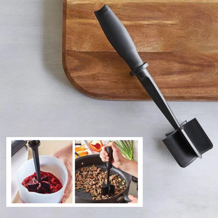 BowLift | Multifunctional heat-resistant meat masher