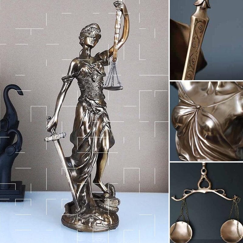 BowLift | Decorative statue of the Goddess of Justice