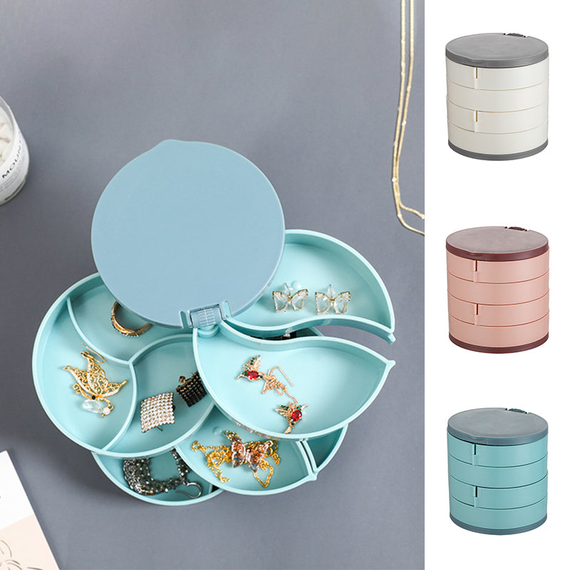 4 Layers Rotatable Jewelry Storage Box | Bowlift