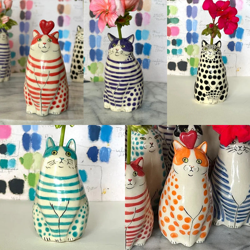 BowLift | Polka Dot Cat Vase