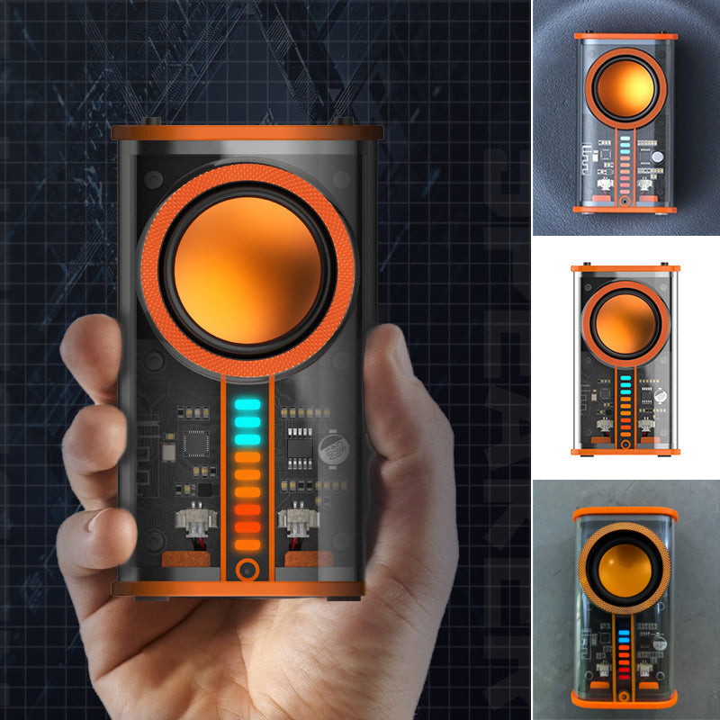 Transparent Mecha Wireless Bluetooth Speaker | Bowlift