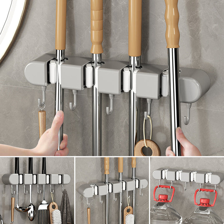 BowLift | Multifunctional Mop Holder with Hooks