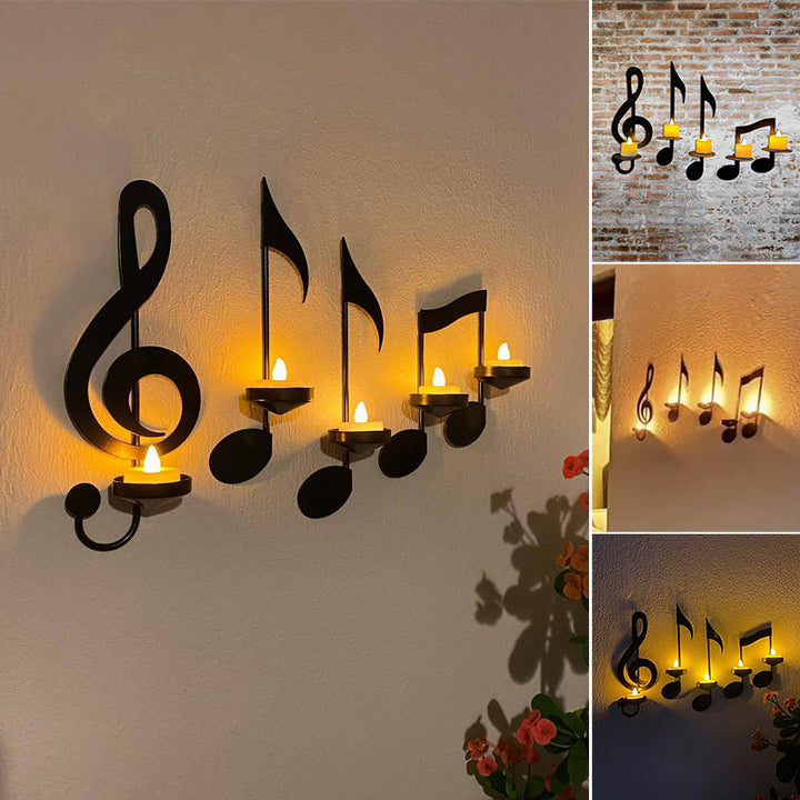 BowLift | Candle holder with music notes