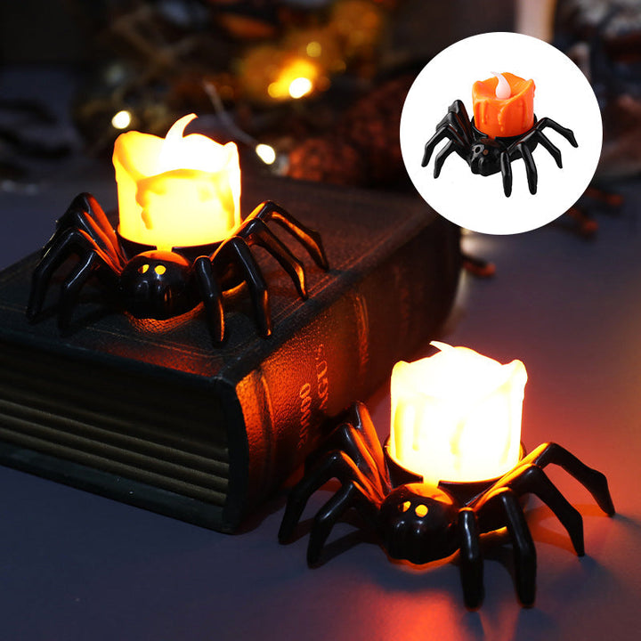 BowLift | ️Halloween Spider Tealights Spooky Electric Flickering Artificial Candles