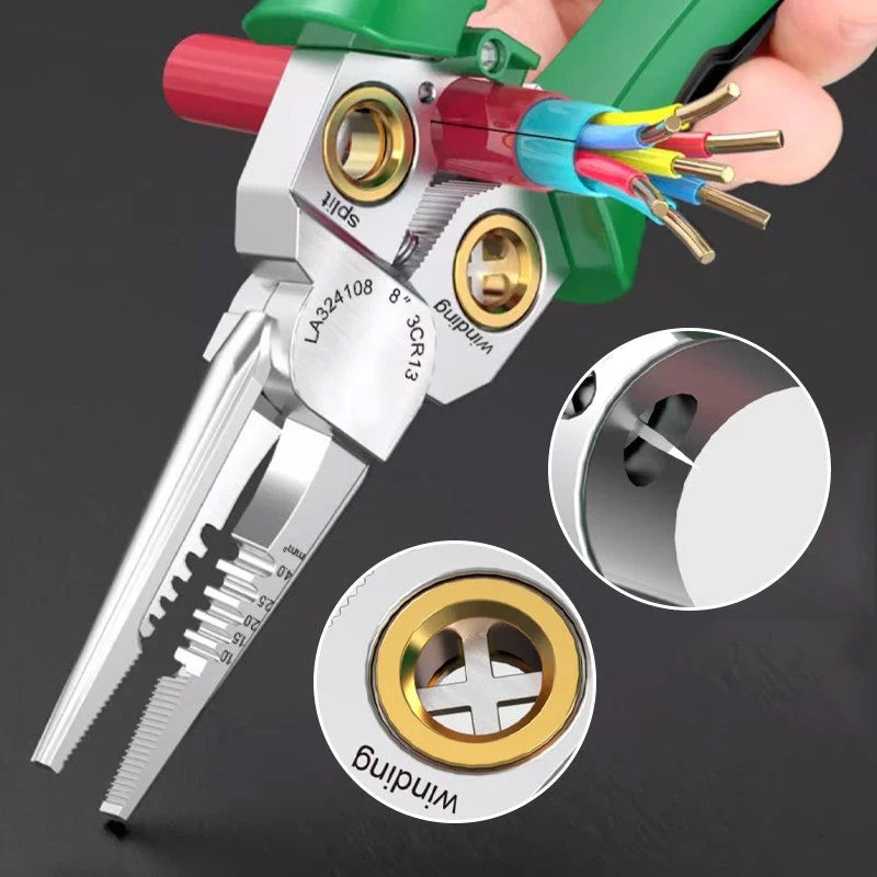BowLift | 7 in 1 multi-function wire stripping pliers