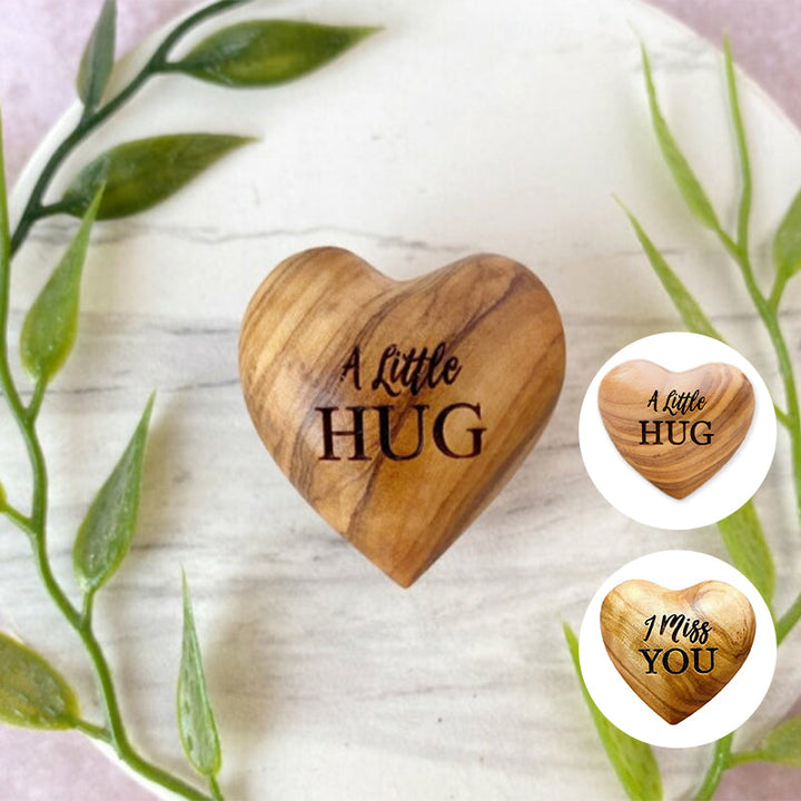 BowLift | Small Pocket Hug Wooden Heart Token