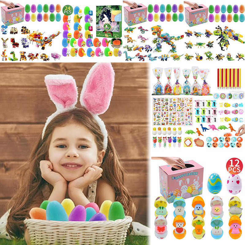 BowLift | 12Pcs Wind Up Toy Prefilled Easter Eggs