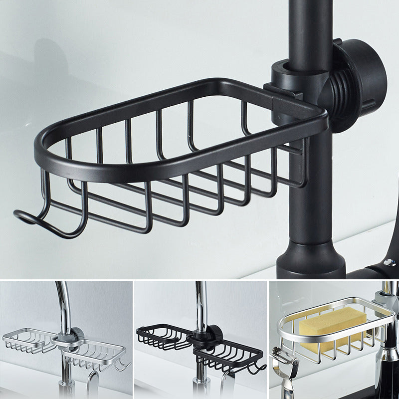 BowLift | Shower holder for Shampoo & Soap – Stainless Aluminium – Silver or Black – No Drilling