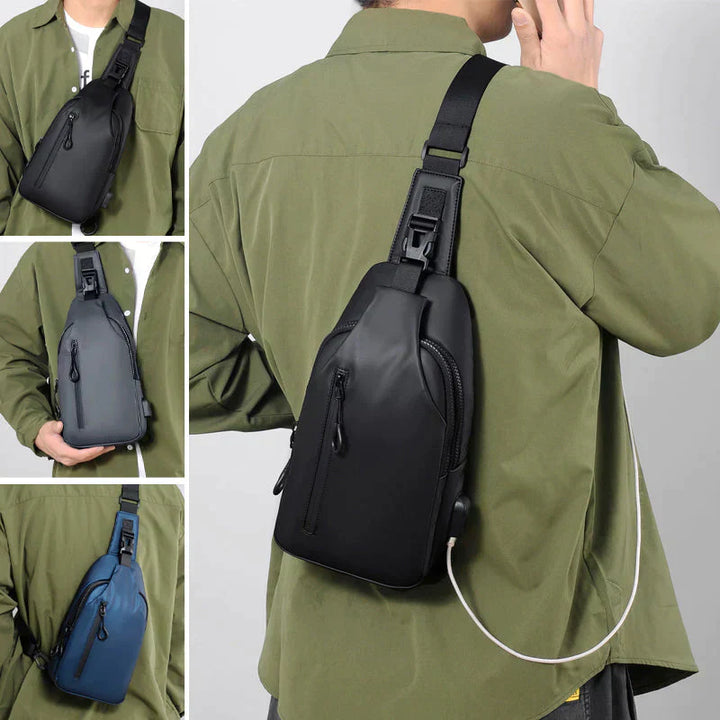 BowLift | UrbanShield Waterproof Crossbody Bag with Anti-Theft Design