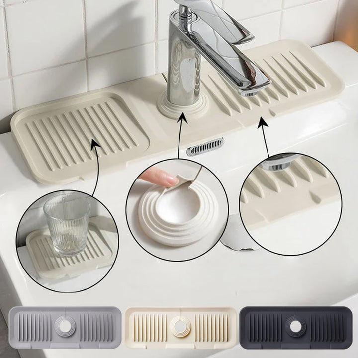 BowLift | Silicone sink faucet splash guard mat