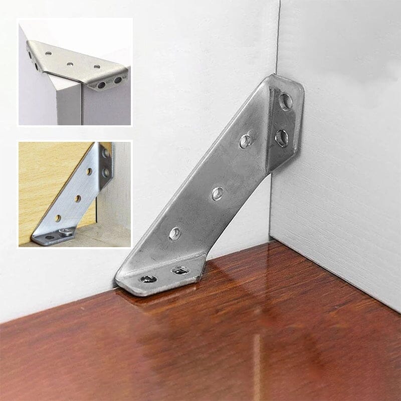 BowLift | Universal Stainless Steel Furniture Corner Connectors (10 pieces)