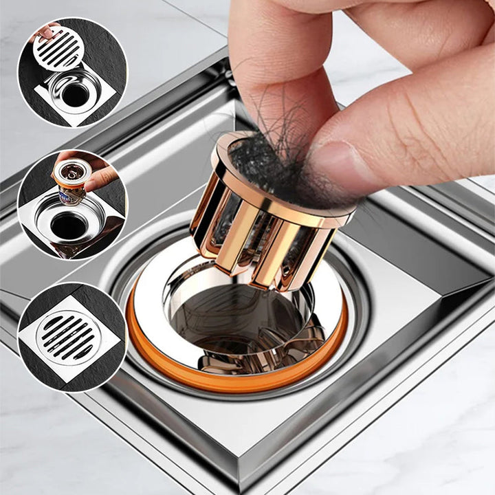 Universal double deodorant floor drain core | Bowlift