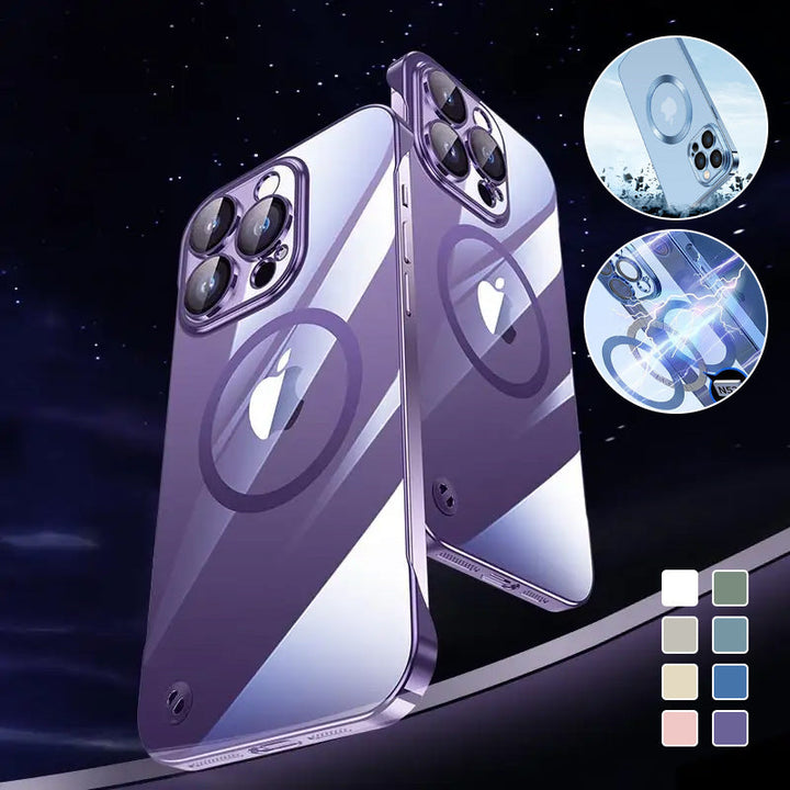 BowLift | Electroplating Wireless Magnetic Charging All-Inclusive Lens Case for iPhone