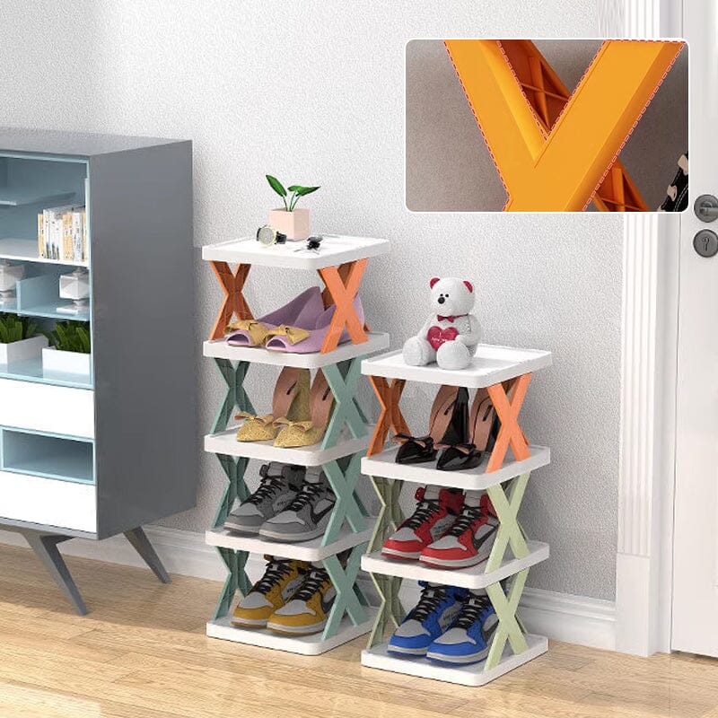 BowLift | Foldable Multi-Layer Shoe Rack, Shoe Storage Organizer