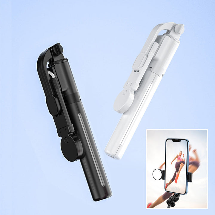 Selfie stick with LED additional light | Bowlift