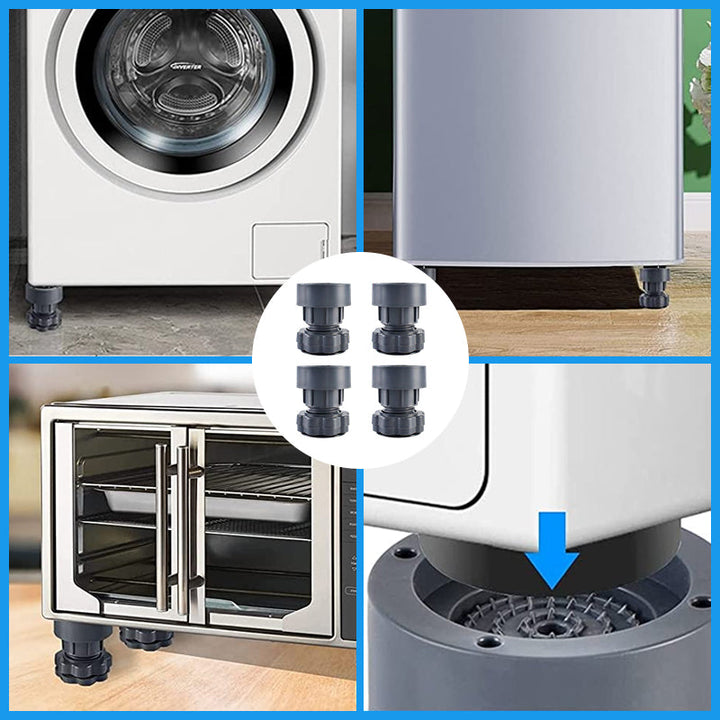 4 pieces height-adjustable washing machine stand | Bowlift