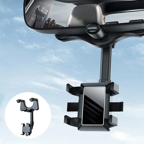 BowLift | Multifunctional Rotatable Car Rearview Mirror Phone Holder
