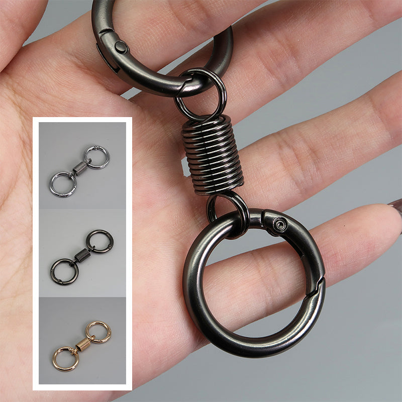 BowLift | Nordic Retro Spring Double Ring Keychain