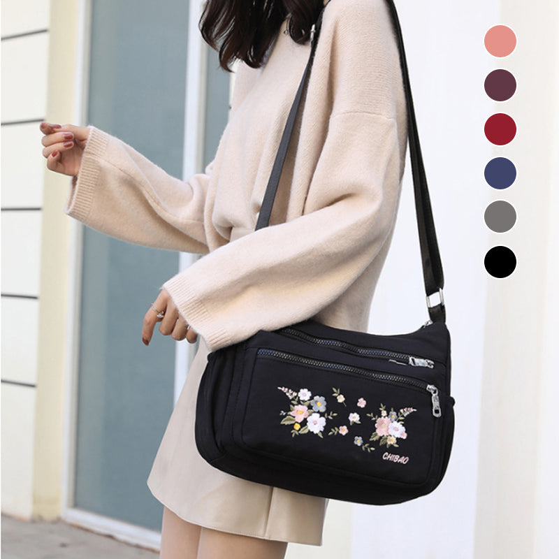 BowLift | Embroidered Flower Shoulder Bag