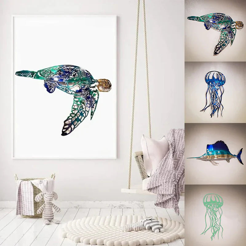BowLift | Sea creature ornaments made of metal