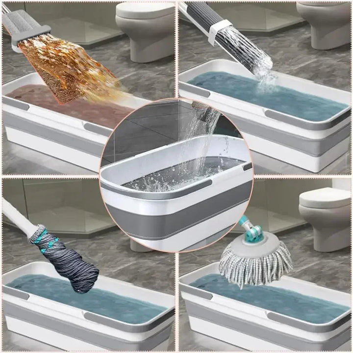 BowLift | Robust folding cleaning bucket for compact storage