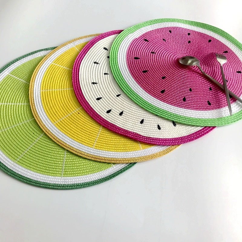 BowLift | Decorative placemat set with fruit motifs