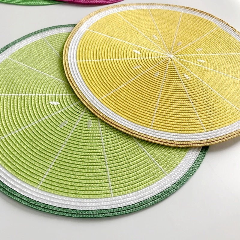 BowLift | Decorative placemat set with fruit motifs