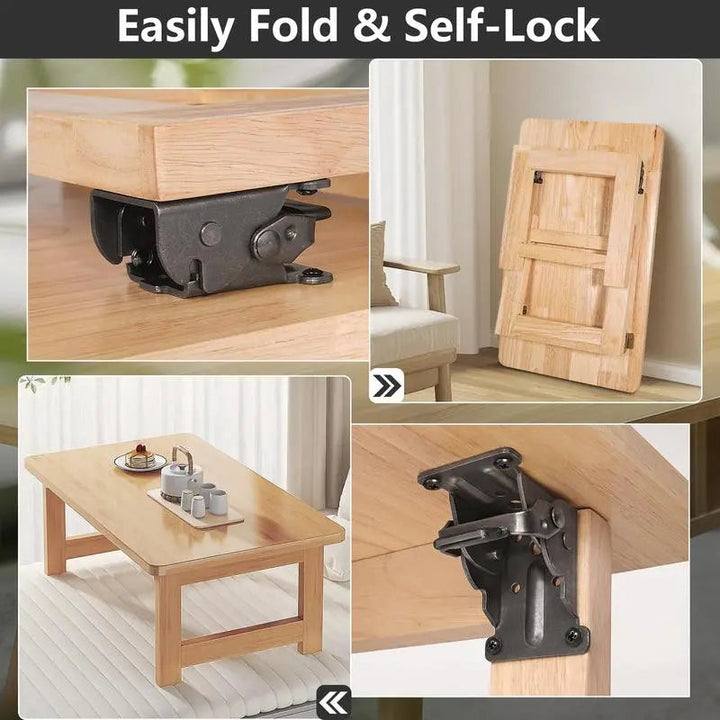 BowLift | Foldable Heavy-Duty Corner Brackets with Lock – Supports up to 225 kg
