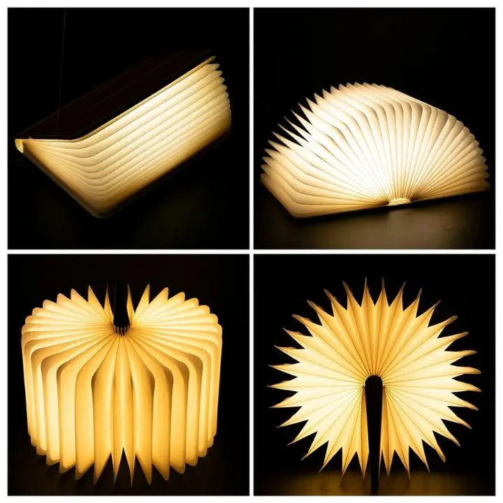 BowLift | Foldable cordless LED wooden lamp – 3 light colors, modern and stylish