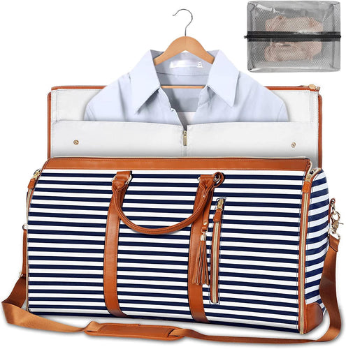 BowLift | GARMENTGO Travel Garment Bag – Foldable PU Leather Suit Carrier for Wrinkle-Free & Stylish Travel